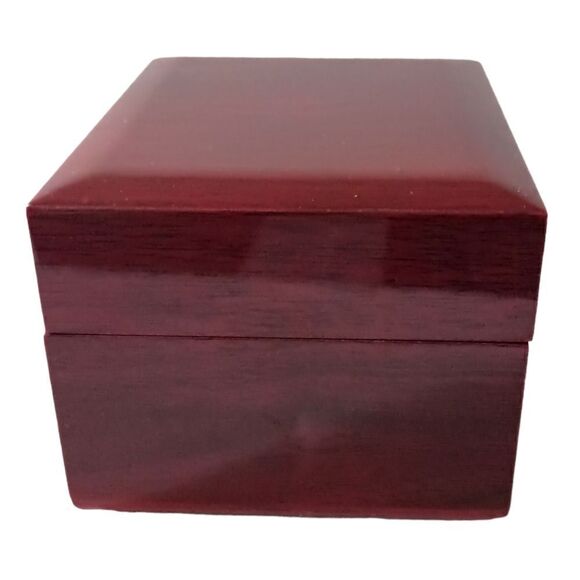 Lacquered Watch Box EMPTY Case Holder Lights Up Woodgrain Square Unbranded - Picture 10 of 16